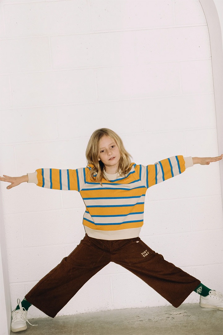 新品】Tinycottons-STRIPES SWEATSHIRT 3y