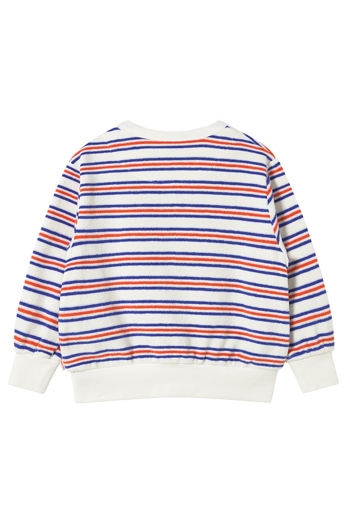 2nd drop]tinycottons / STRIPES MULTICOLOR SWEATSHIRT / SS25