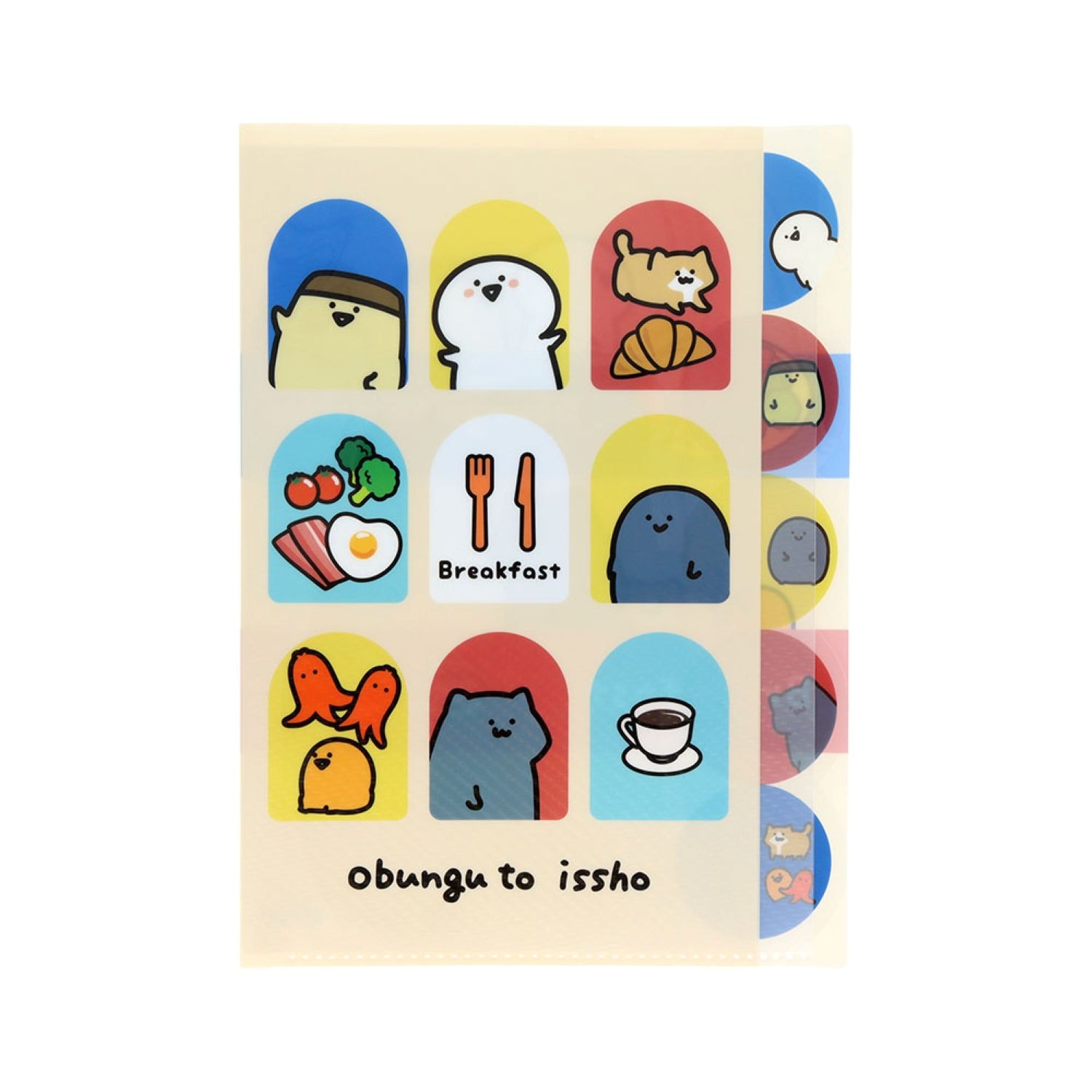 お文具といっしょ ダイカットクリアファイル５Ｐ 洋食