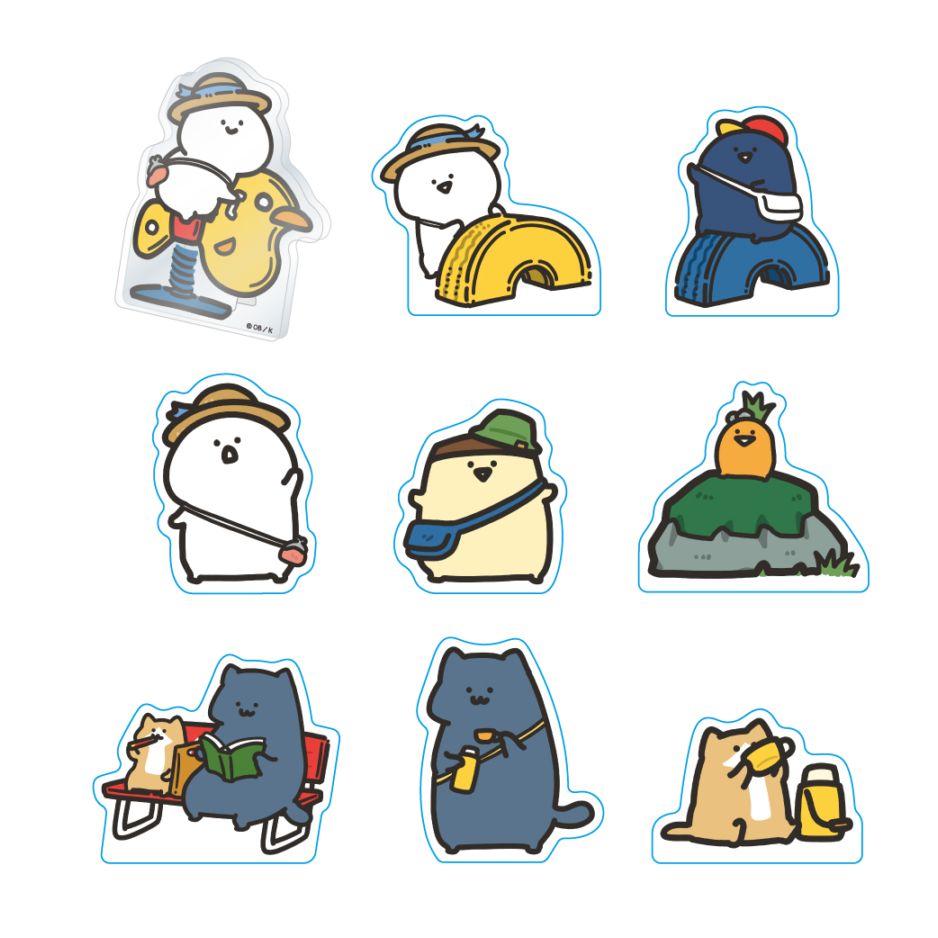 お文具といっしょ アクリルステッカー（全10種類) | すべての商品 | お