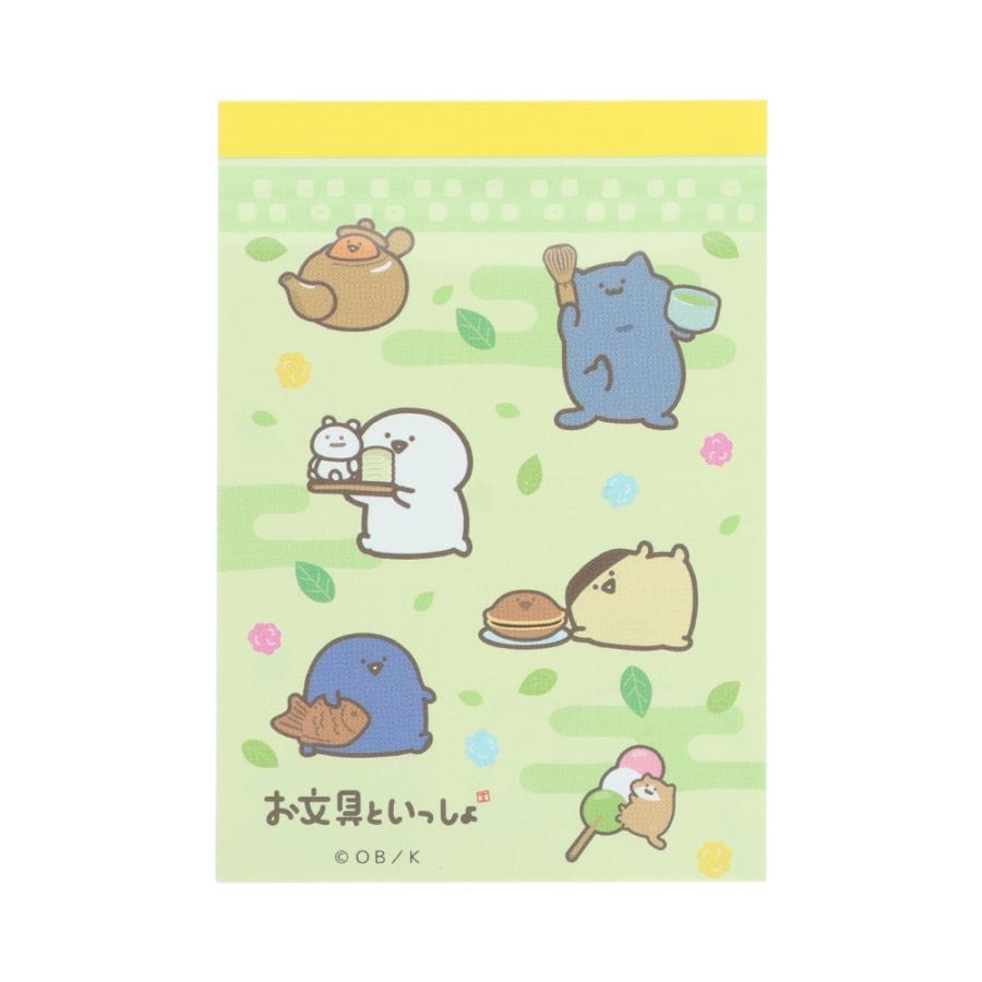 お文具といっしょ メモミニ お茶