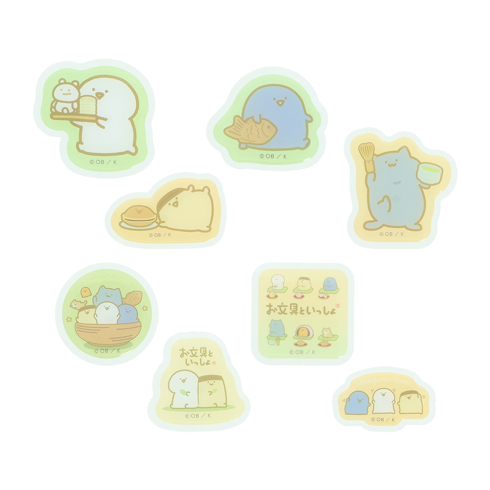 お文具といっしょ ぷっくりシール お茶 | ステッカー | お文具と
