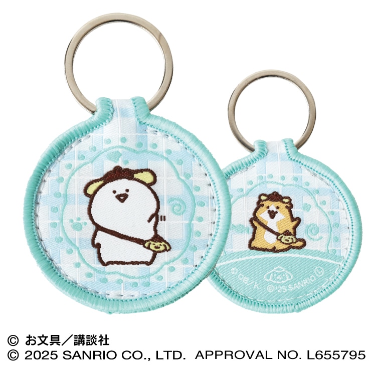 お文具といっしょ ポムポムプリン×お文具といっしょ ワッペン