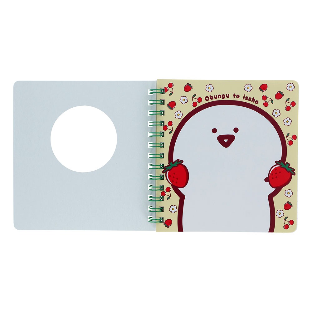 お文具といっしょ 窓付きスクエアリングノート お文具さん | 文房具