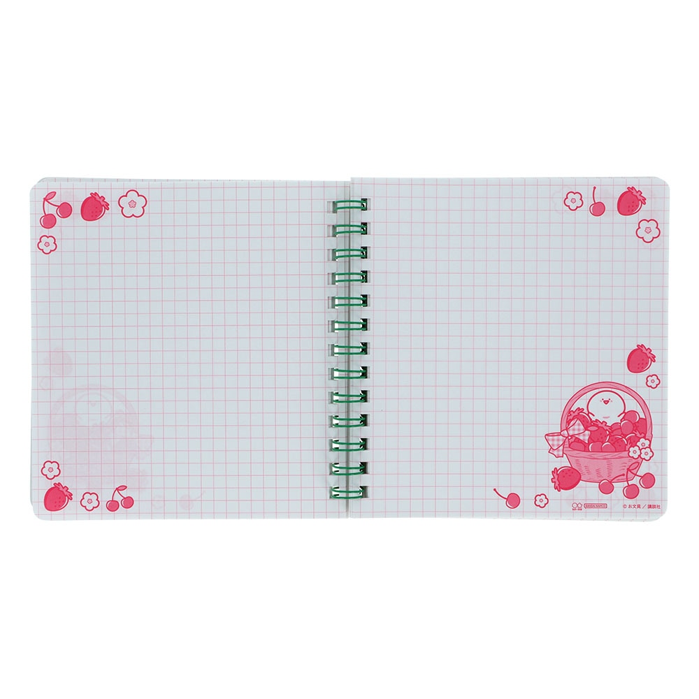 お文具といっしょ 窓付きスクエアリングノート お文具さん | 文房具