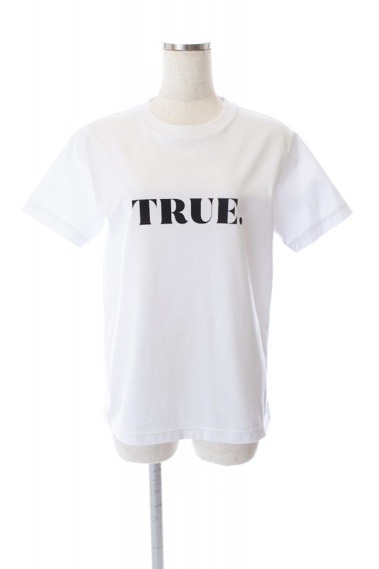 TRUE Tシャツ/ホワイト×ブラック