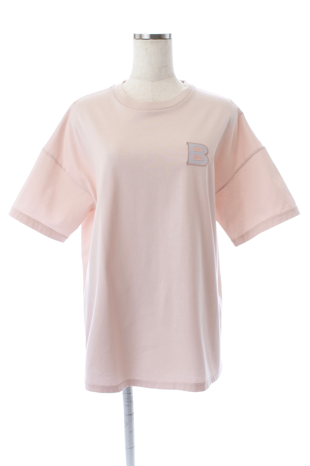 最新最全のをすべて ロゴワッペンTシャツ/ピンク OBLI | TOPS | Tシャツ(半袖/袖なし)