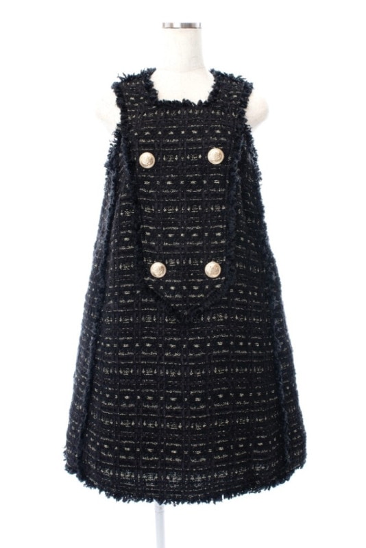 ツイードジャンパーワンピース