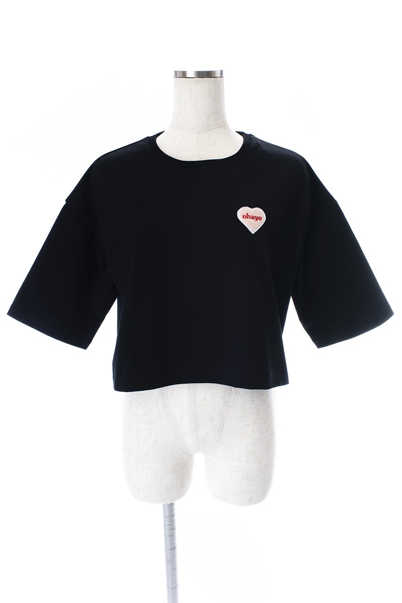 Ohayo Tシャツ/ブラック【残り3点】 | TOPS | OBLI