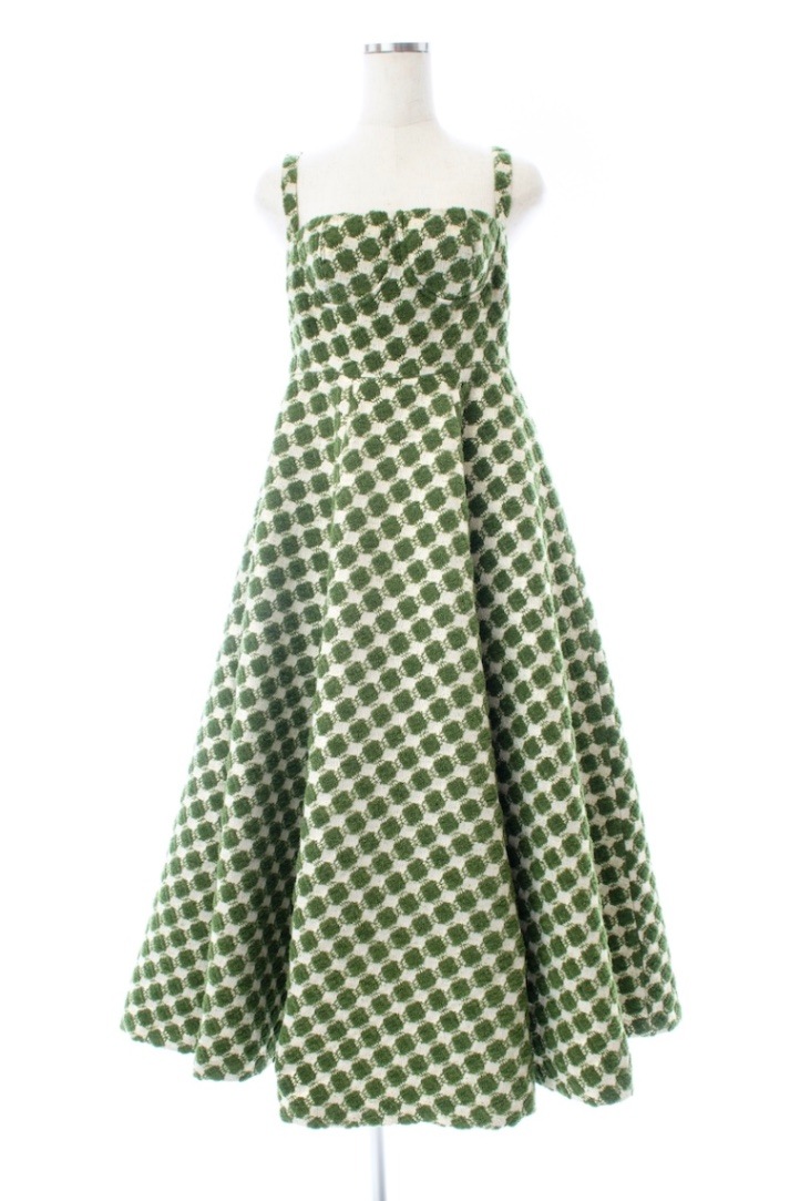 グリーンジャガードワンピース | DRESS | OBLI