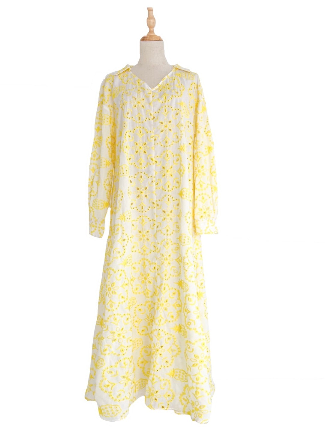 定価39050円★新品 OBLI イエローレースワンピース オブリ イエローレースワンピース【残りわずか】 | DRESS | OBLI
