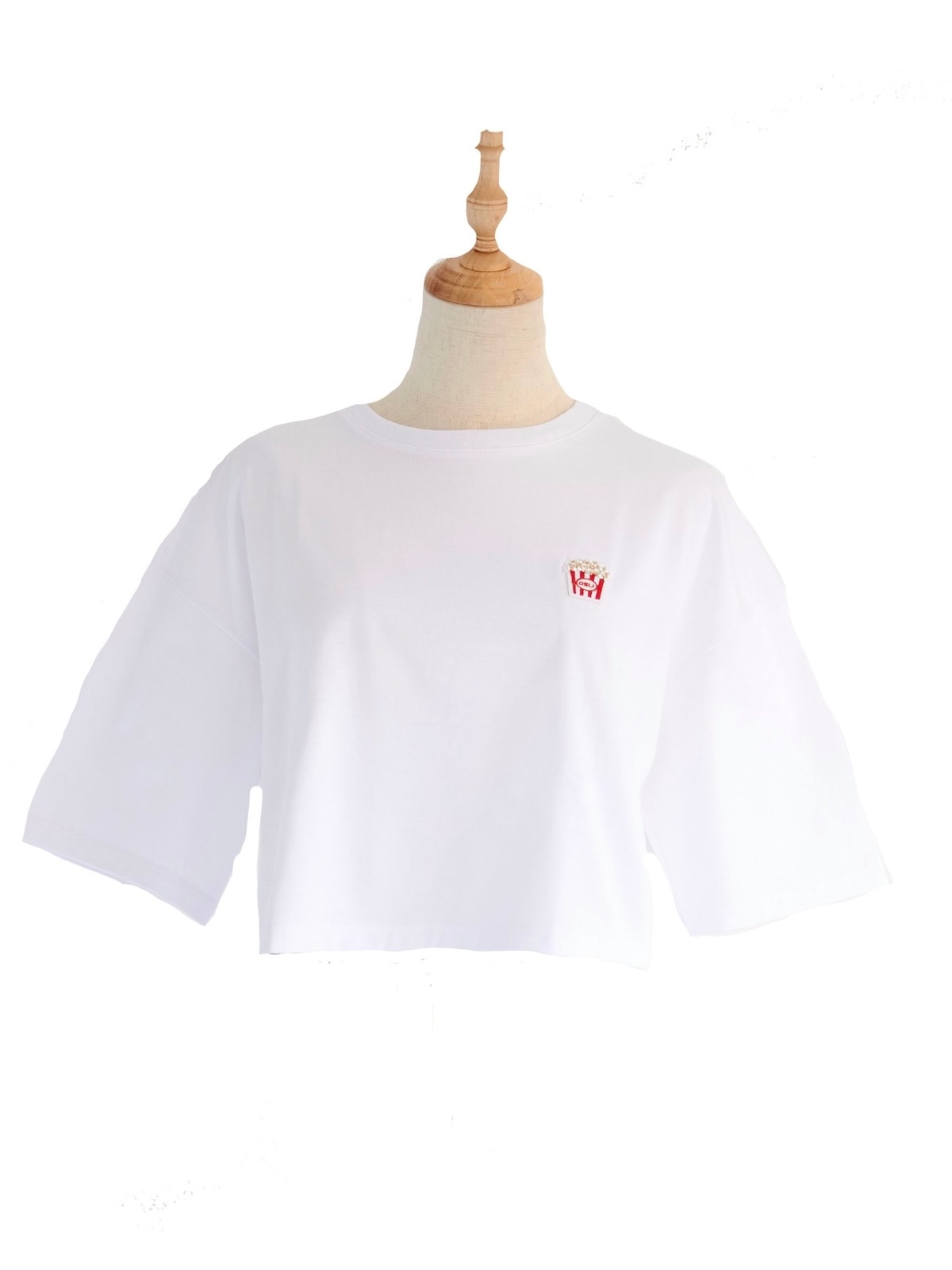 オブリ　ポップコーンTシャツ ポップコーンTシャツ/ホワイト | TOPS | OBLI
