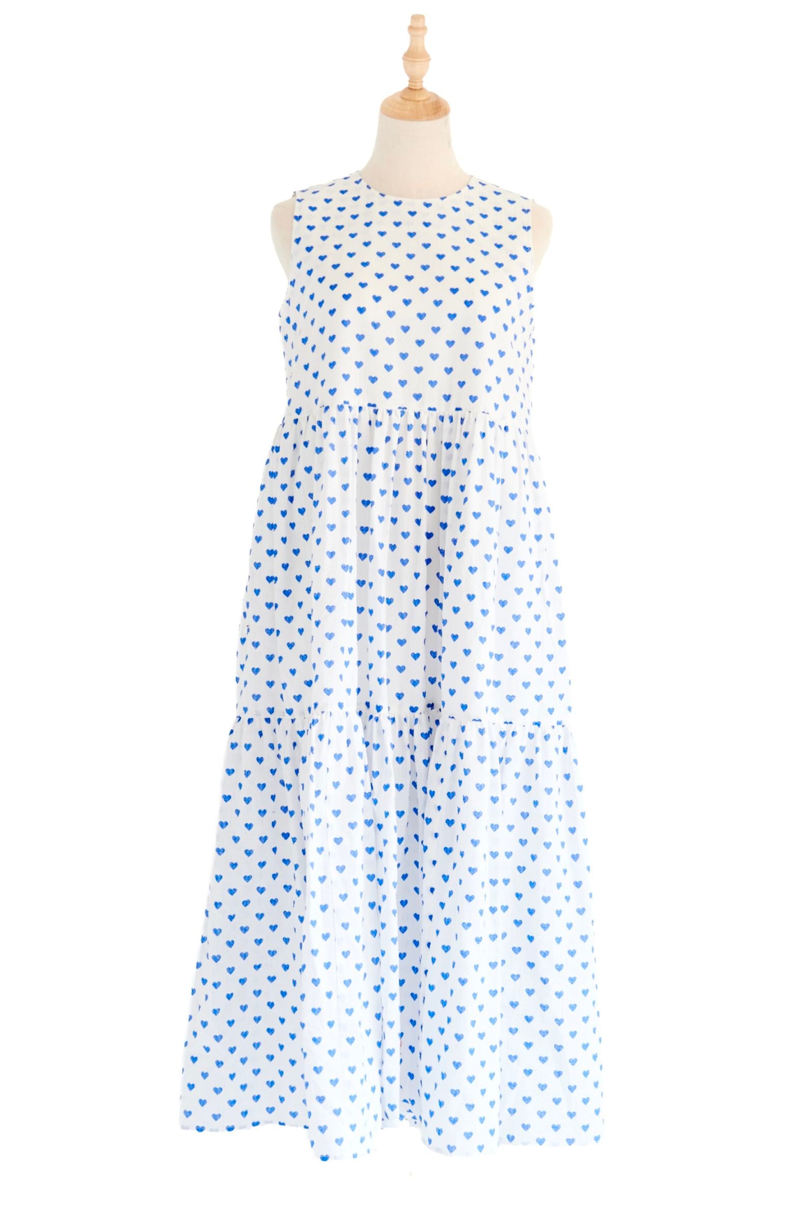 ブルーハートティアードワンピース【残り1点】 | DRESS | OBLI
