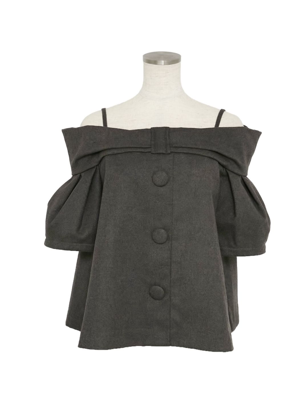 Obli リボンオフショルダートップス リボンオフショルダートップス【10月11日(土)21:00再販売