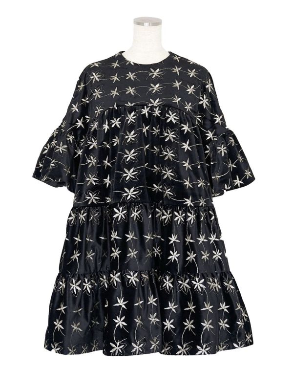 OBLI ワンピース ハート刺繍ティアードワンピース | DRESS | OBLI