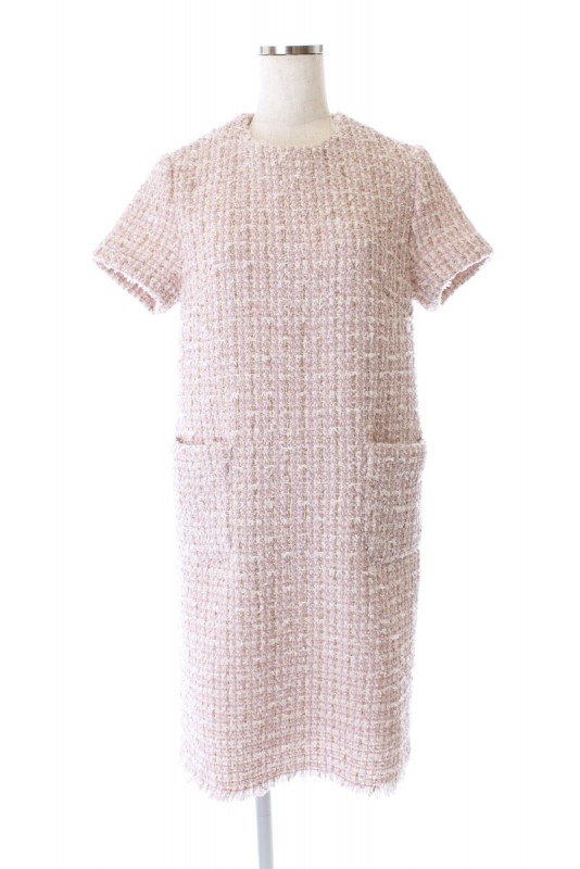 【SAMPLE SALE】ツイードワンピース/ピンク