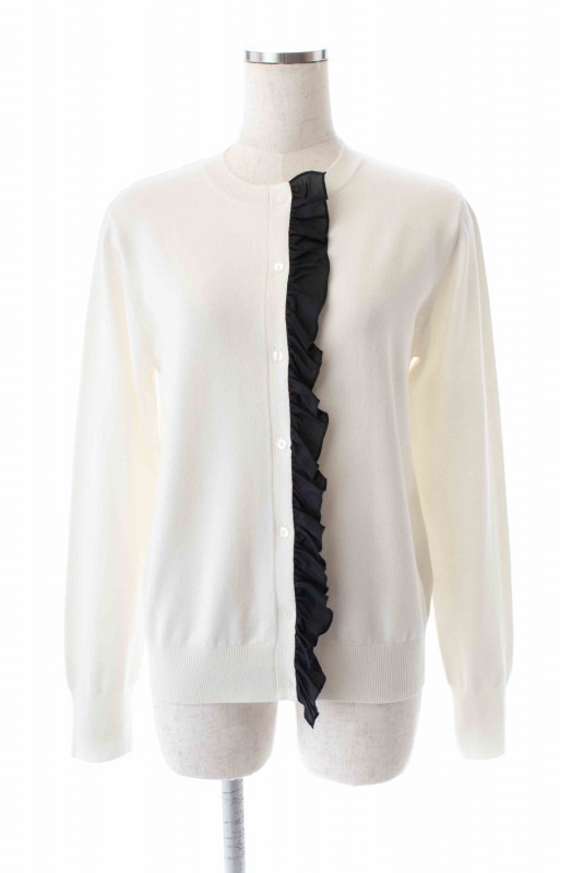 【SAMPLE SALE】フリルカーディガン/ホワイト