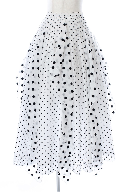 【SAMPLE SALE】ドットフリルシフォンスカート【1月23日21:00開始】