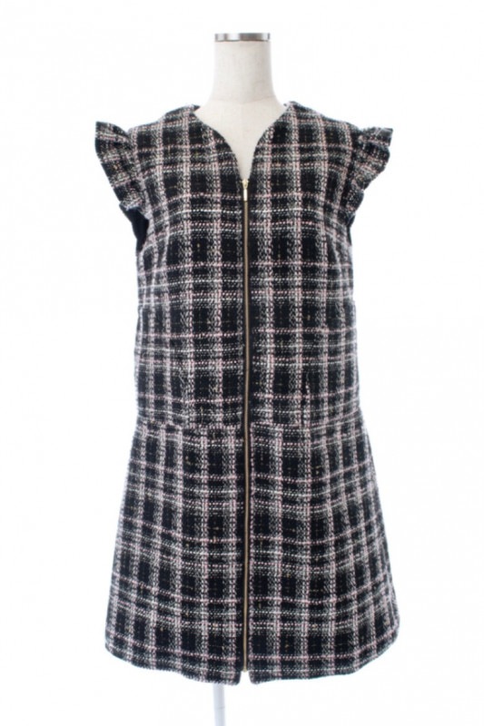 【SAMPLE SALE】フリルツイードワンピース