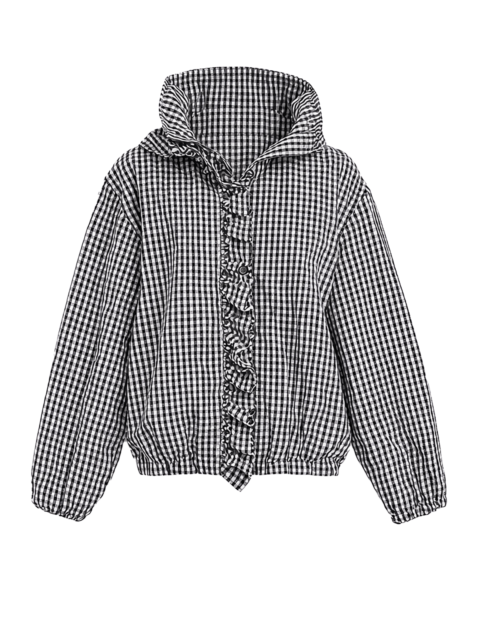 【予約】ギンガムチェックブルゾン