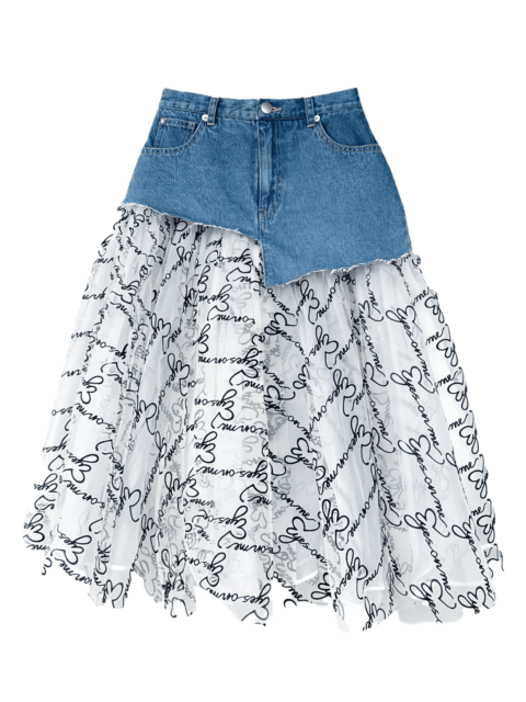【大阪POPUP予約専用】メッセージデニムチュールスカート