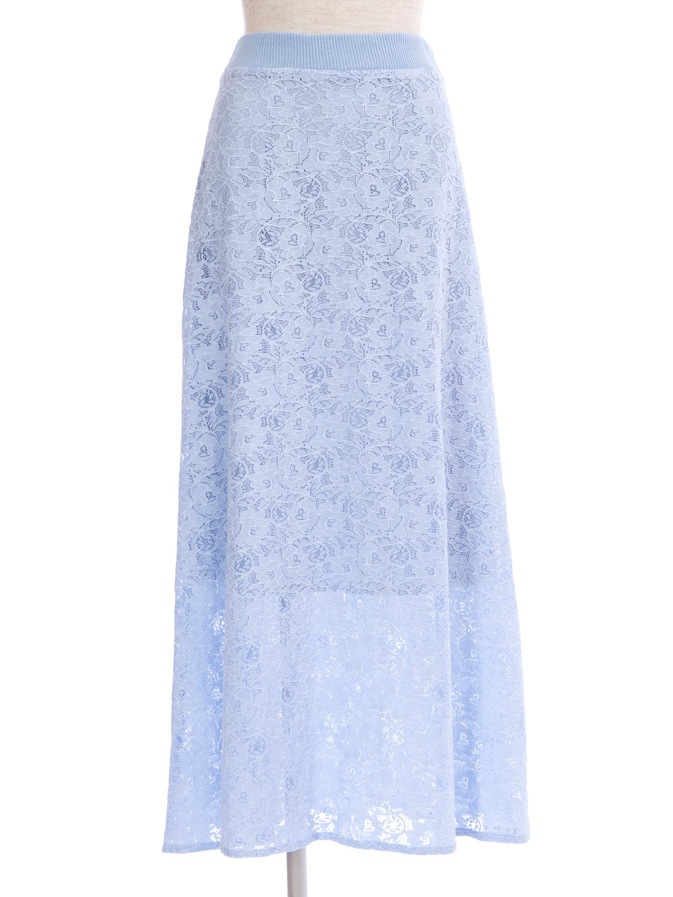 レースセットアップスカート/ブルー【残り1点】