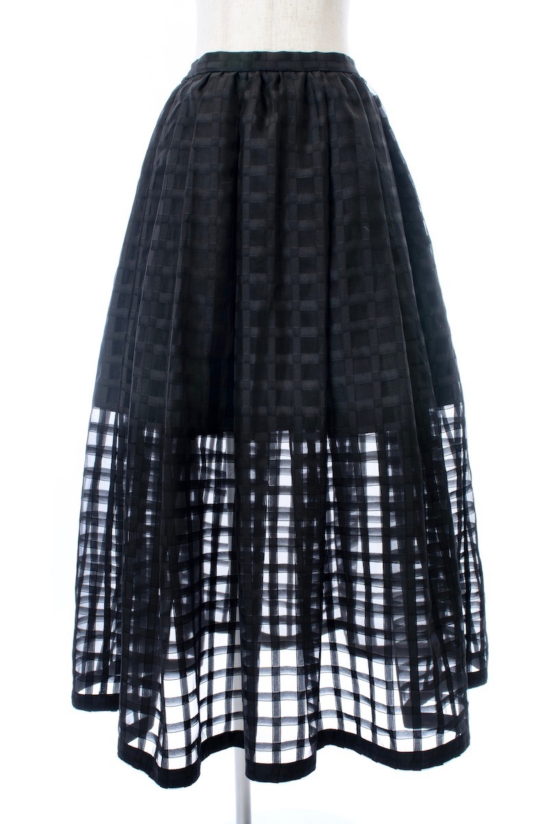 シースルーチェックスカート【残りわずか】