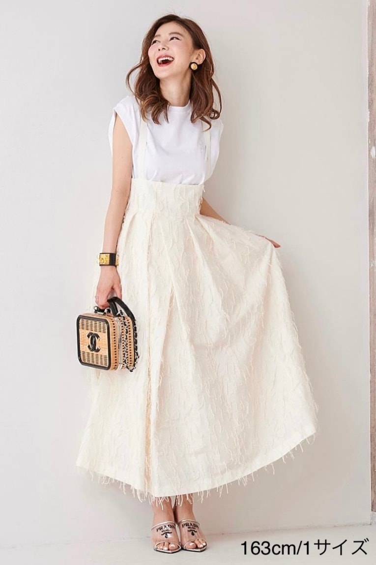 【obliM】米沢別注フリンジジャンパースカート