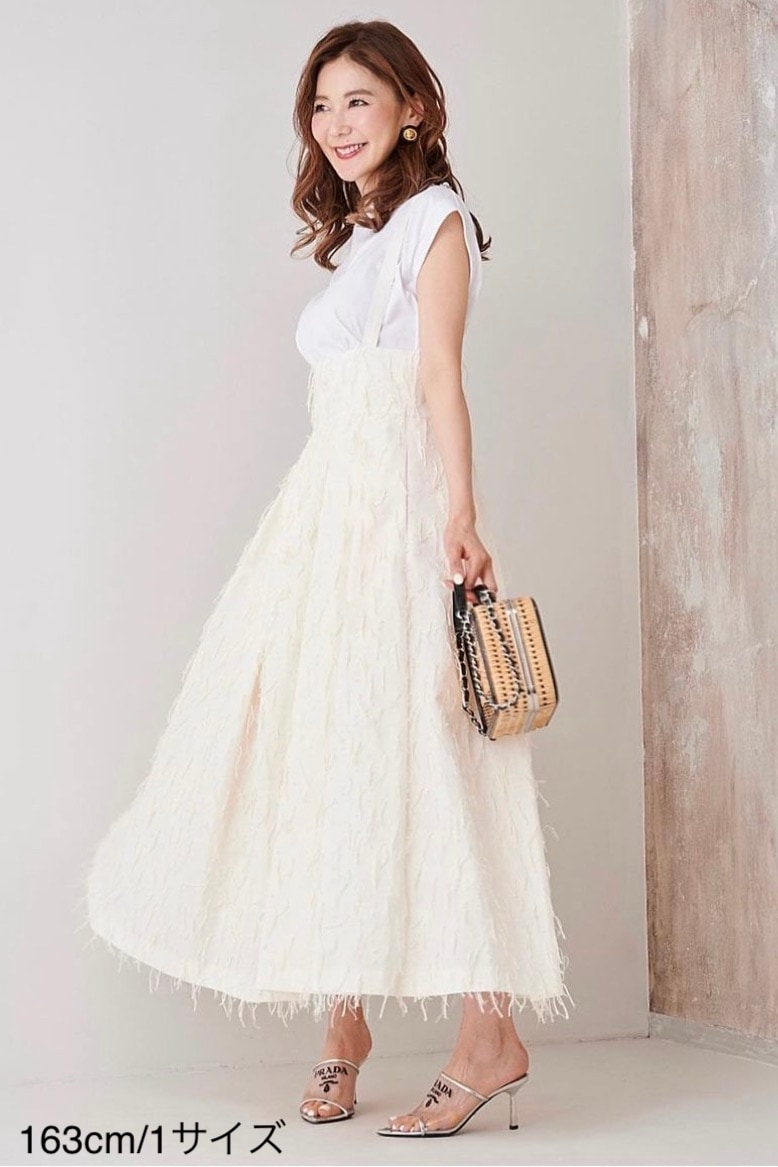 【obliM】米沢別注フリンジジャンパースカート