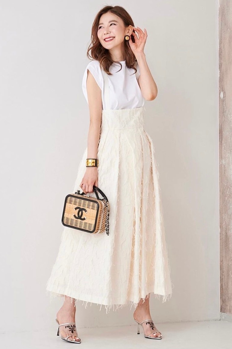 【obliM】米沢別注フリンジジャンパースカート