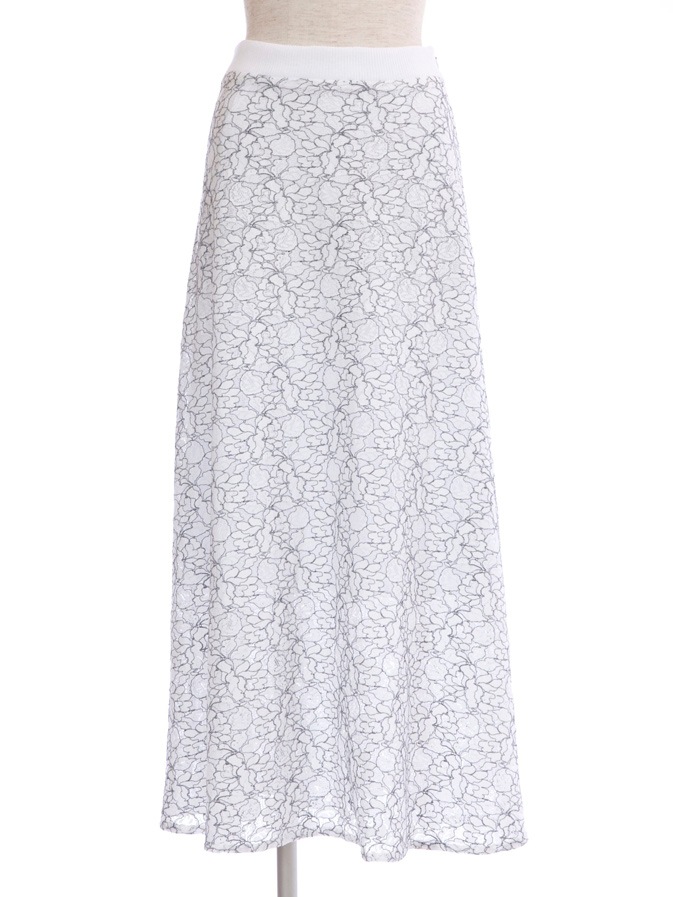 レースセットアップスカート/ホワイト | ALL ITEM | OBLI 