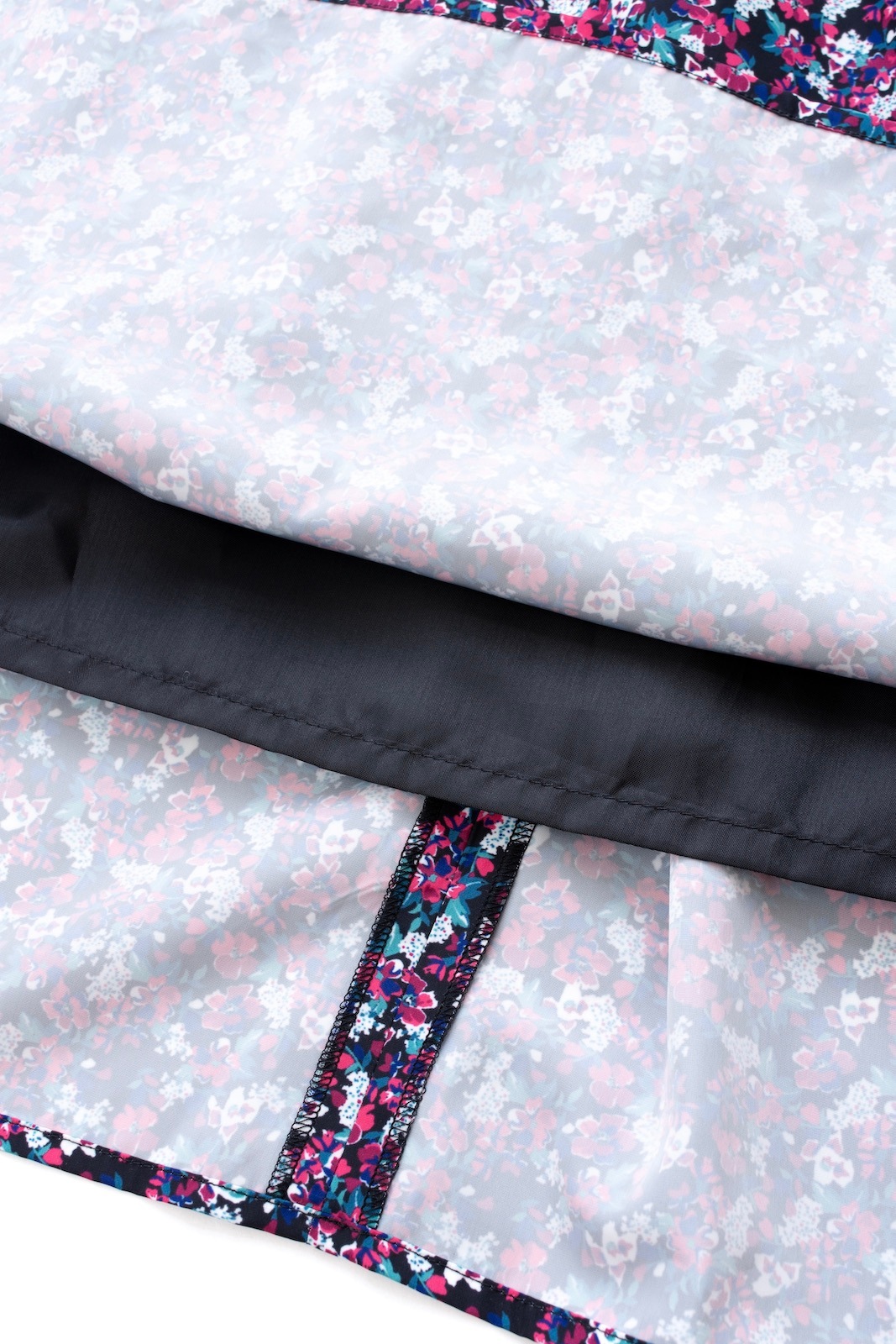 ピンクフラワータフタスカート