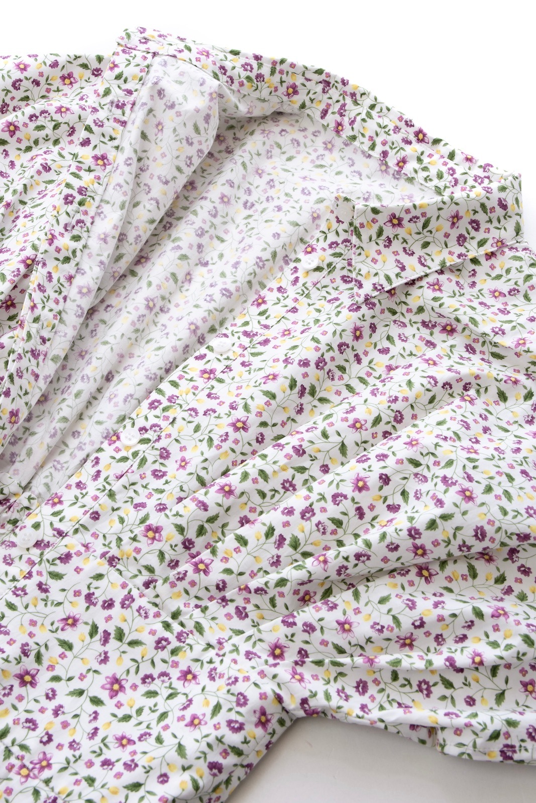 フラワーシャツワンピース