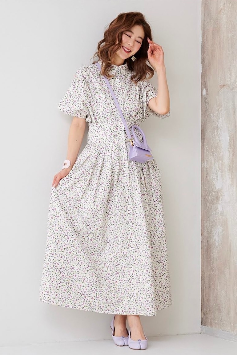 フラワーシャツワンピース | DRESS | OBLI