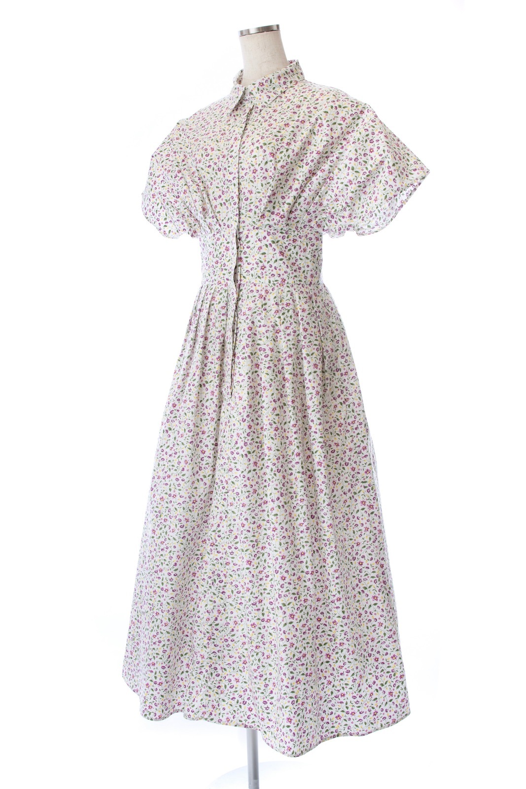 フラワーシャツワンピース