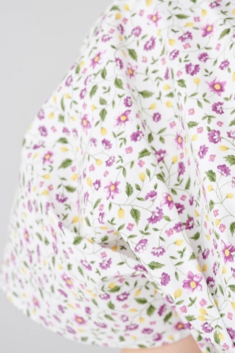 フラワーシャツワンピース