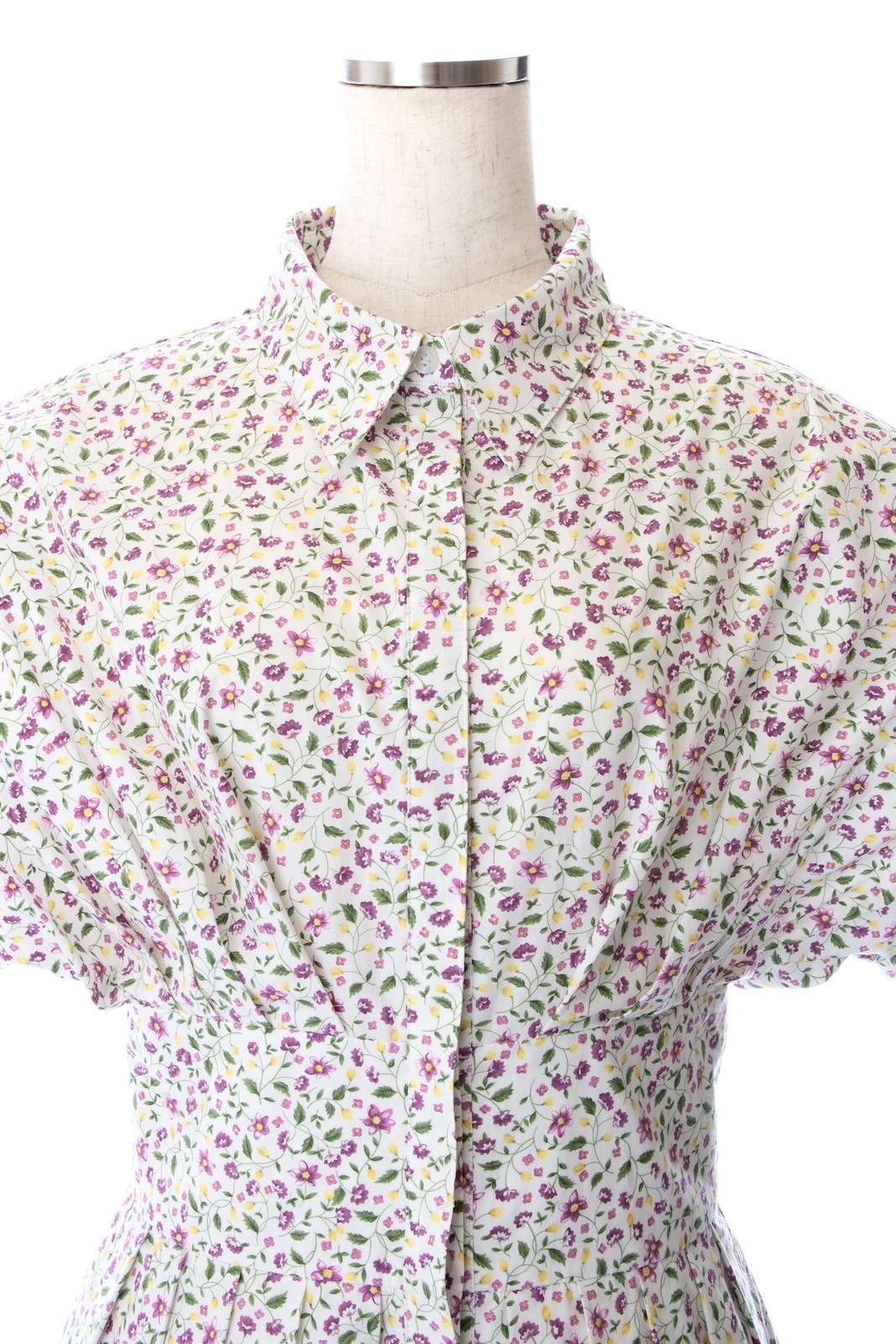 フラワーシャツワンピース