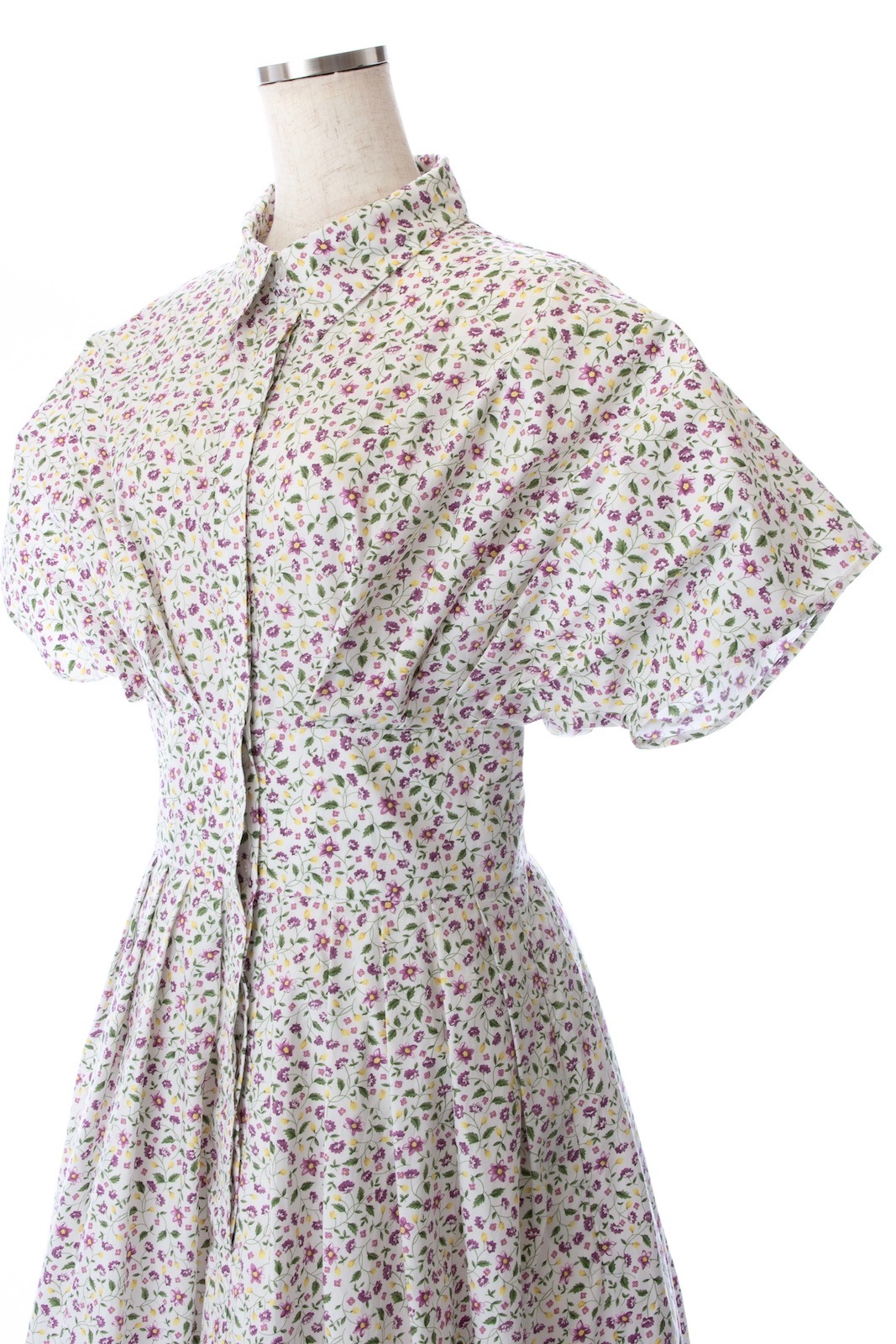 フラワーシャツワンピース