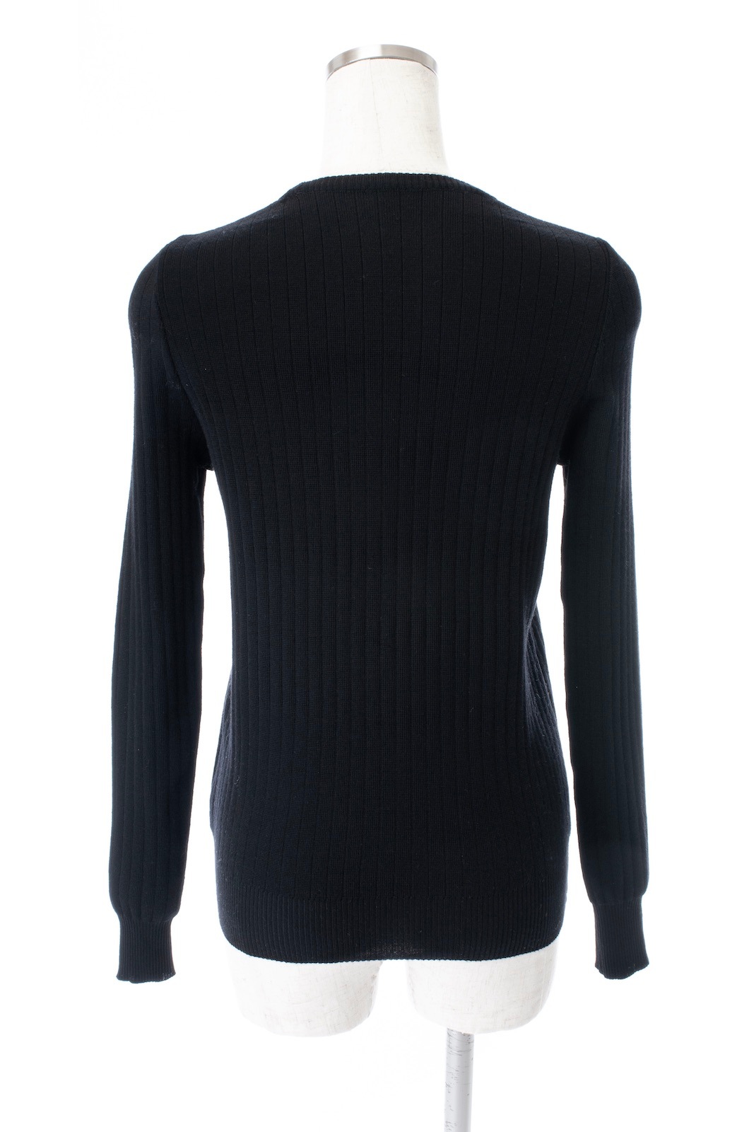 週末価格 オブリ リップ刺繍リブニット ブラック 定価30,250 完売