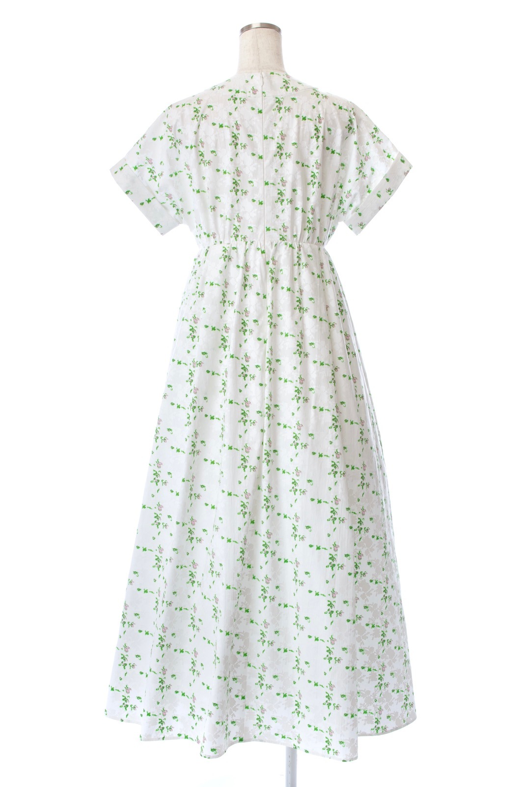 グリーンジャガードVネックドレス | DRESS | OBLI