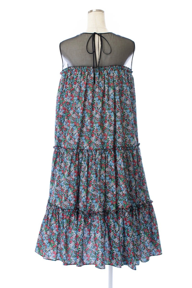 オーガンジードッキングフラワーミディアムワンピース