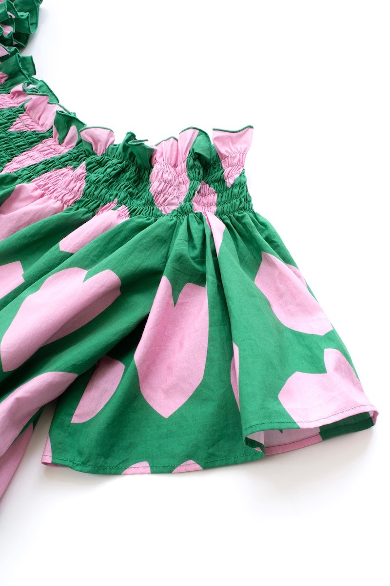 オフショルダーハートワンピース