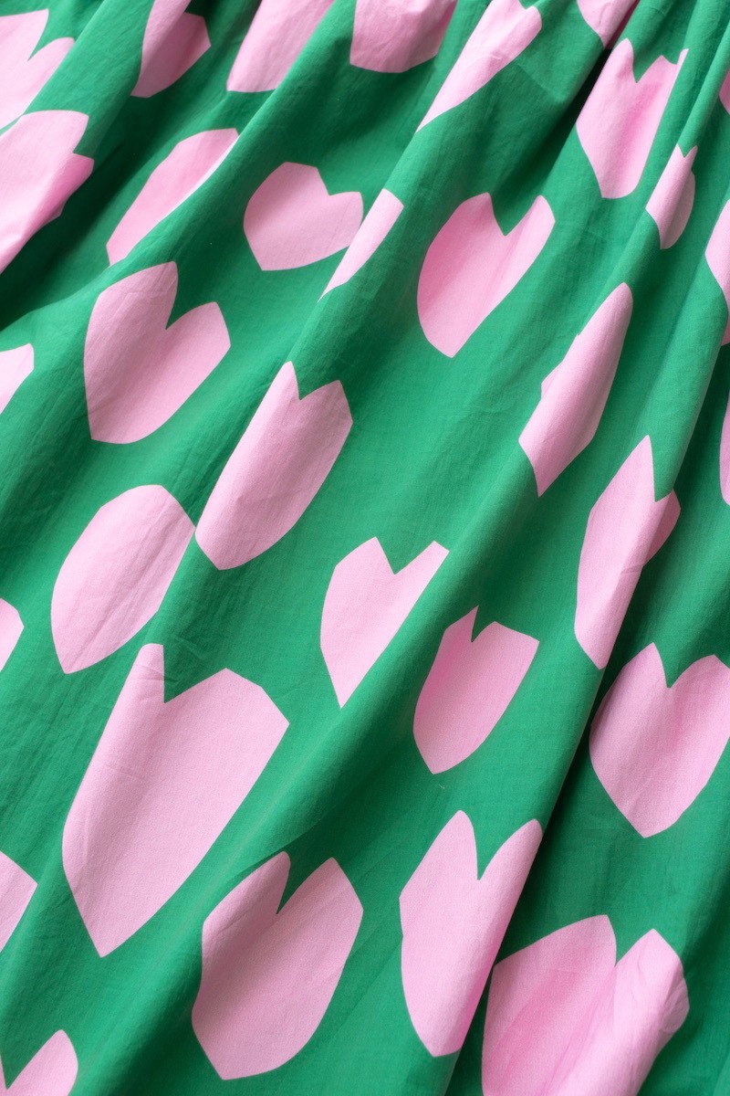 オフショルダーハートワンピース