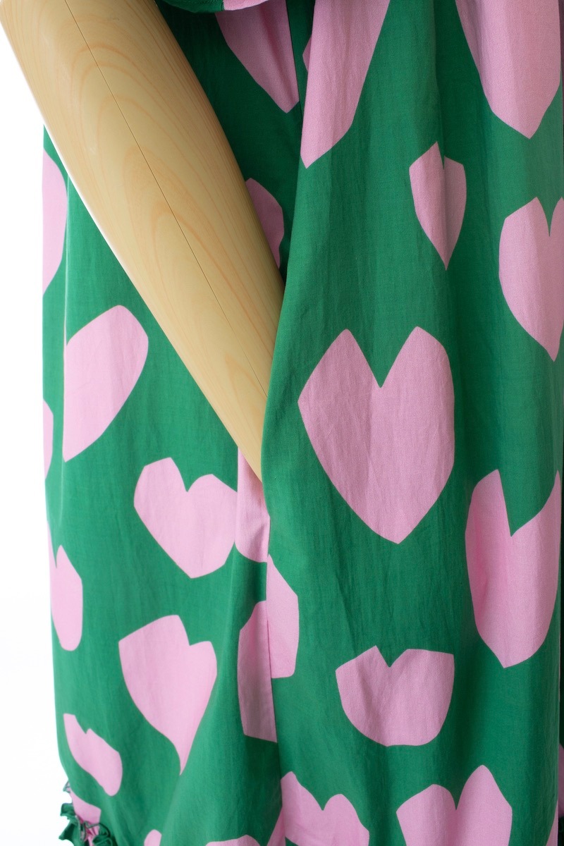 オフショルダーハートワンピース