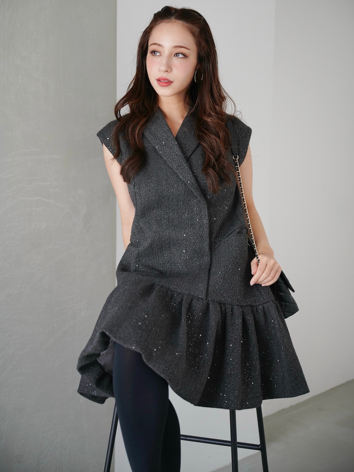 obli ラメジャケットドレス ラメジャケットドレス【9/26(金)21:00発売】 | DRESS | OBLI