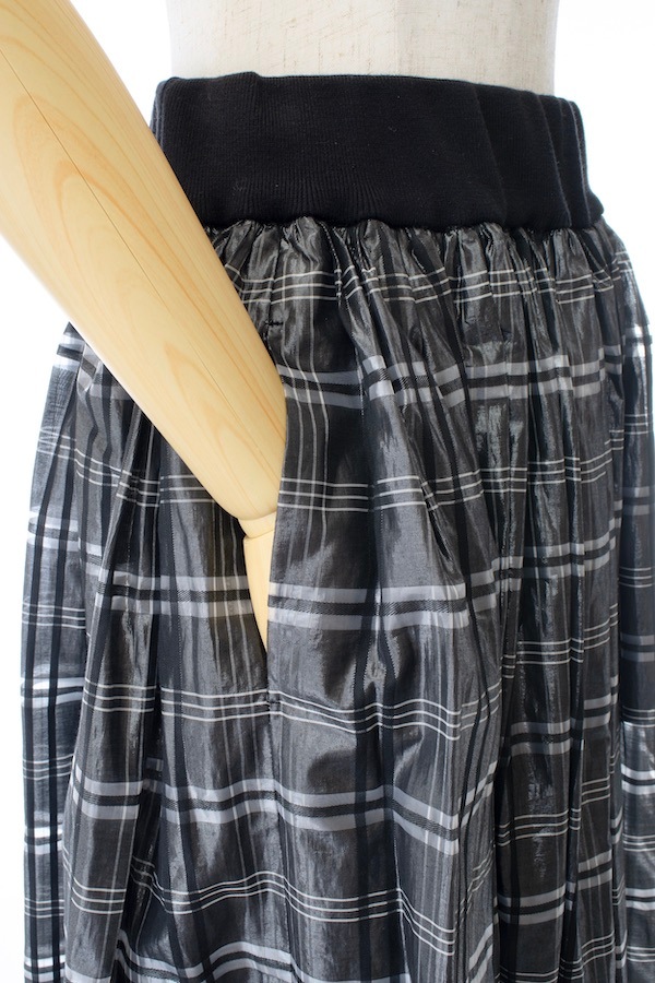 リブチェックスカート | ALL ITEM | OBLI 