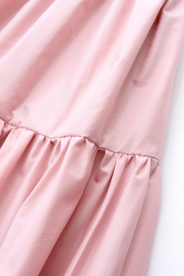 ピンクタフタワンピース