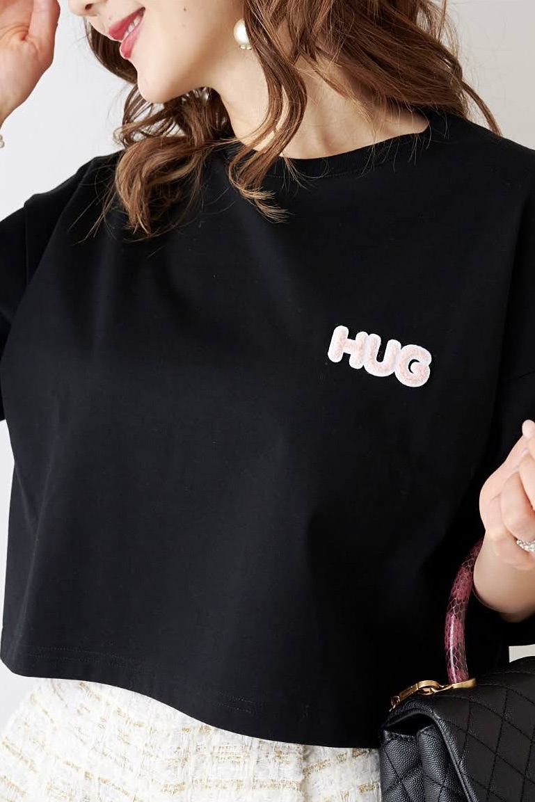 HUG Tシャツ/ブラック