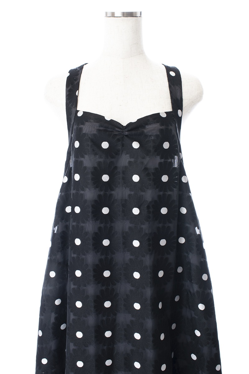 マーガレットドットジャガードワンピース | DRESS | OBLI