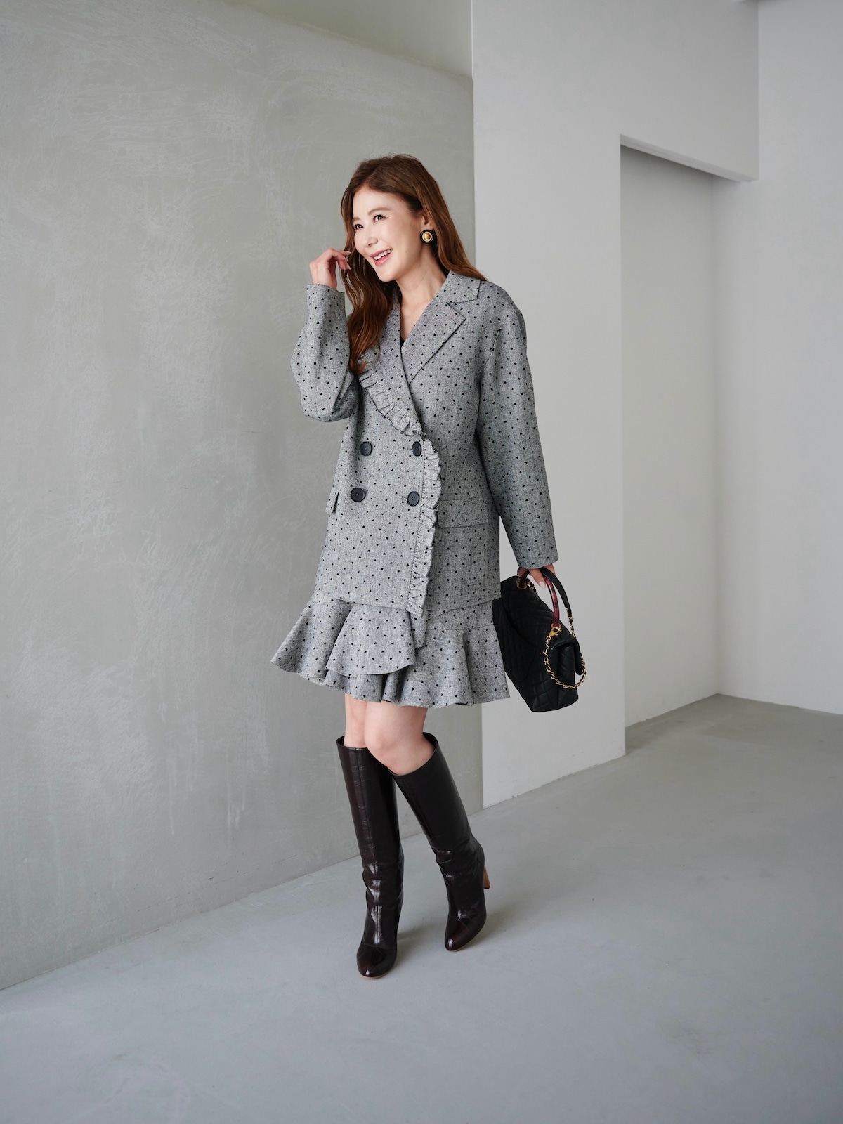 RISLEY フリル付きボンバージャケット 75ad258aedc781c85f63c0f9ce8c28